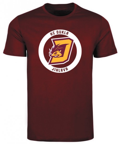Dětské Tričko HC Dukla Jihlava Circle Bordo