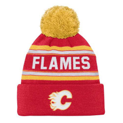 Dětský Kulich Calgary Flames Jacquard Cuffed Knit
