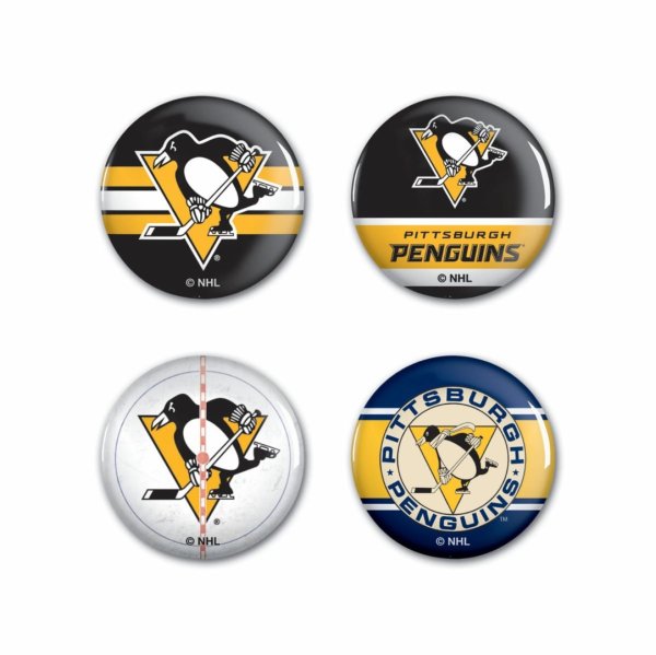 Sada Pittsburgh Penguins NHL Button 4 Pack