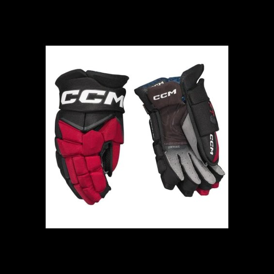 Hokejové Rukavice CCM HG JS FT8 Senior Black/Red