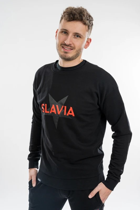 Pánská Mikina Slavia Star Essential Černá