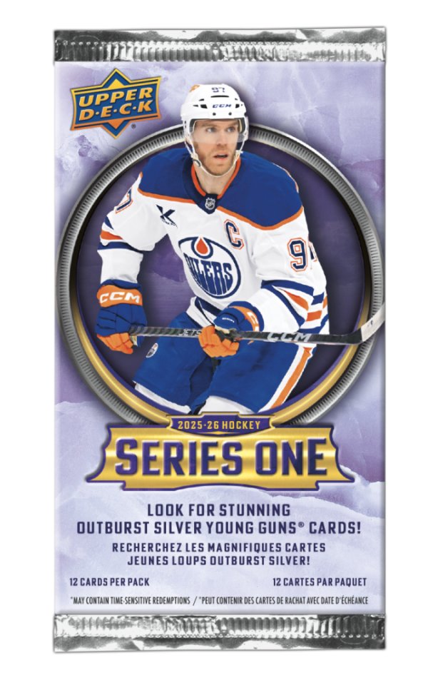 Hokejové Kartičky NHL 2025-26 Upper Deck Series 1 Hockey TIN