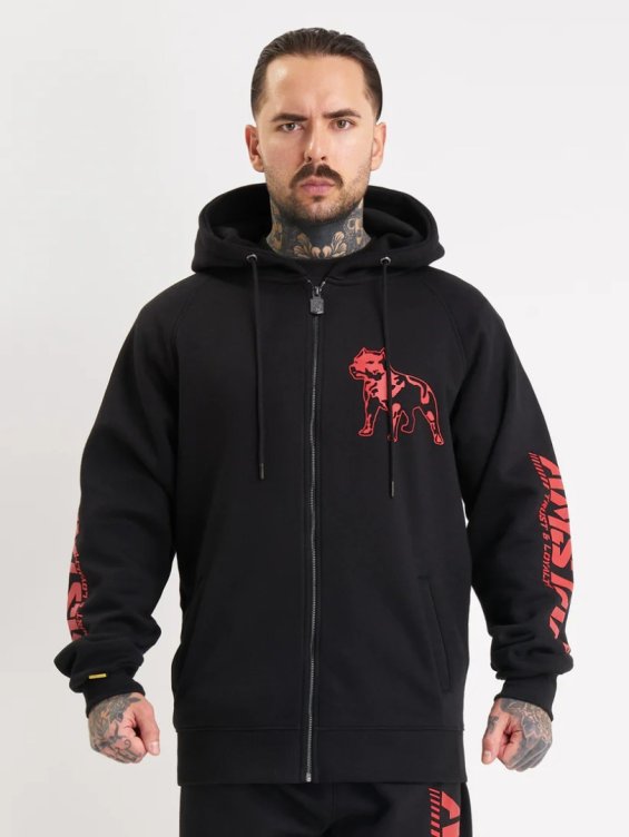 Mikina S Kapucí Amstaff Logo 2.0 Zip