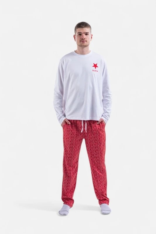 Pyžamo Slavia Praha S Dlouhým Rukávem Unisex