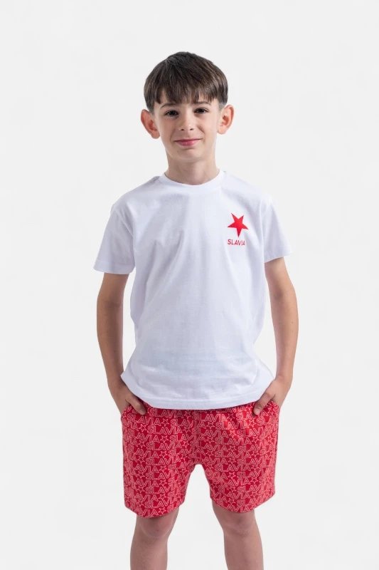 Dětské Pyžamo Slavia Praha S Krátkým Rukávem