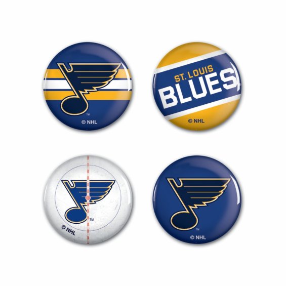 Sada St.Louis Blues NHL Button 4 Pack