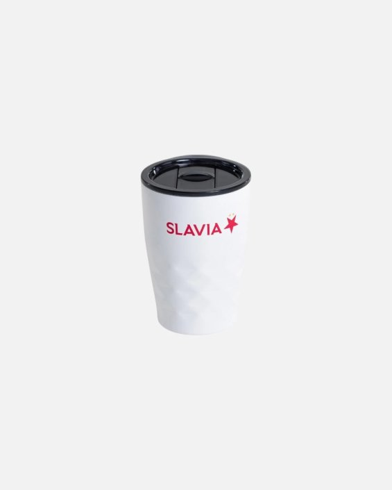 Termohrnek 350ml Slavia Praha Bílá