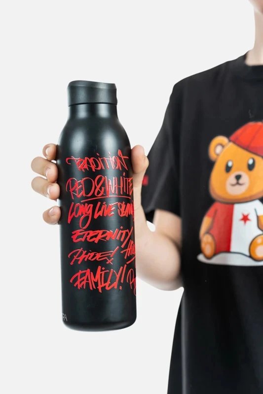 Nerezová Dvoustěnná Láhev Graffiti Wall Red Slavia x Pasta Oner