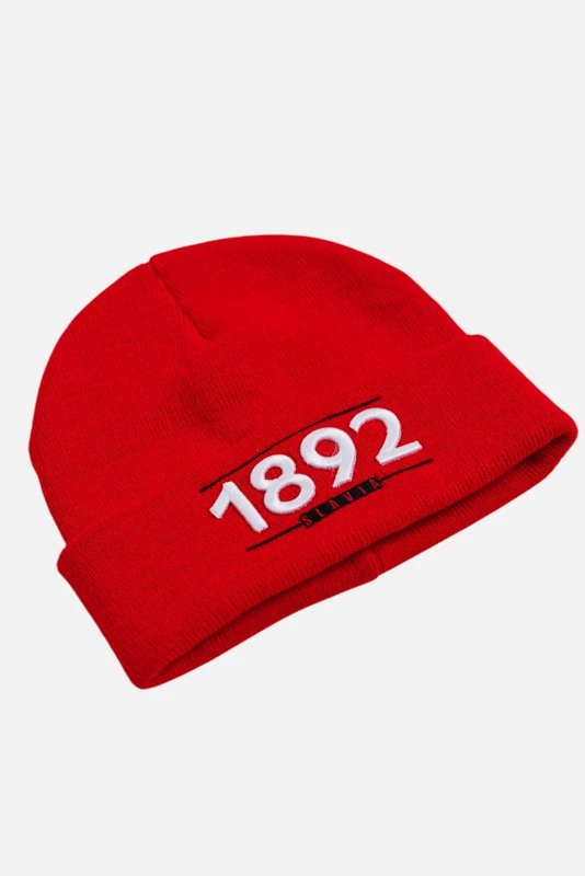 Zimní Čepice Beanie Slavia Praha Est. 1892 Unisex Červená